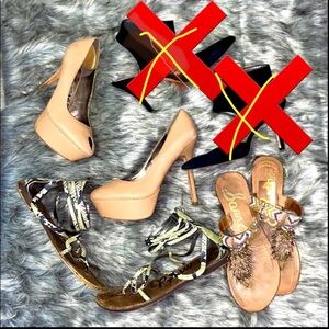 Sam Edelman 3 Pair Shoe Bundle 7.5/8